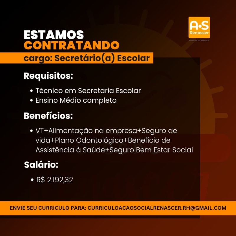 Secretário (a) escolar