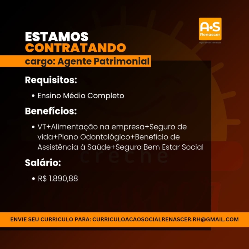 Vaga para Agente Patrimonial