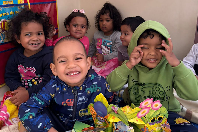 A Creche Renascer Porto Rico recebe crianças de volta às aulas