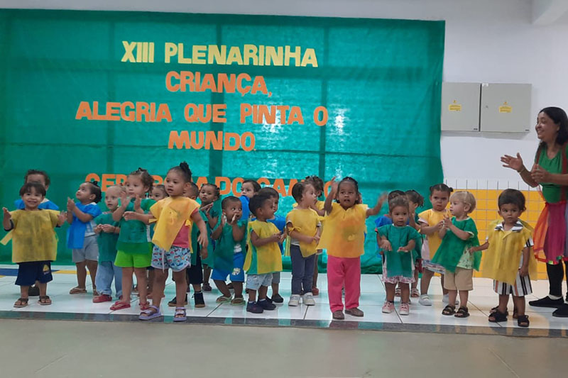 Creche Renascer CEPI Rosa do Campo Realiza Plenarinha com os Alunos