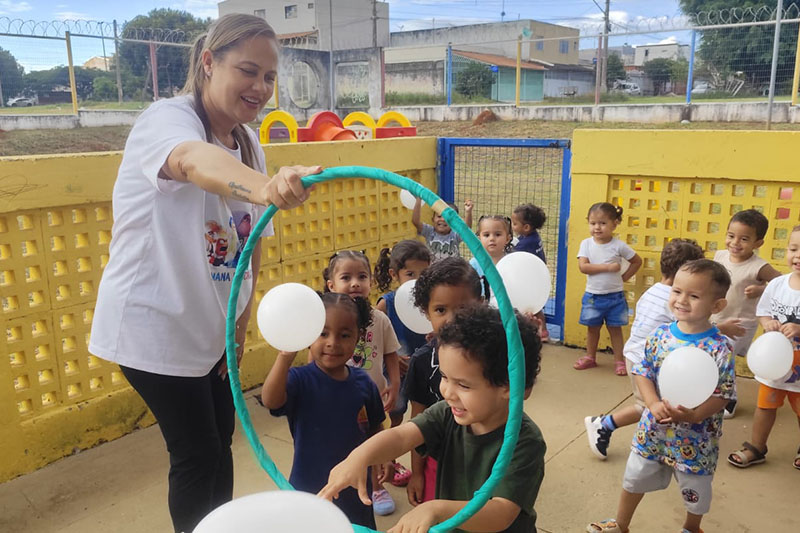 Desenvolvimento da lateralidade e coordenação motora marca atividades no CEPI Paineira